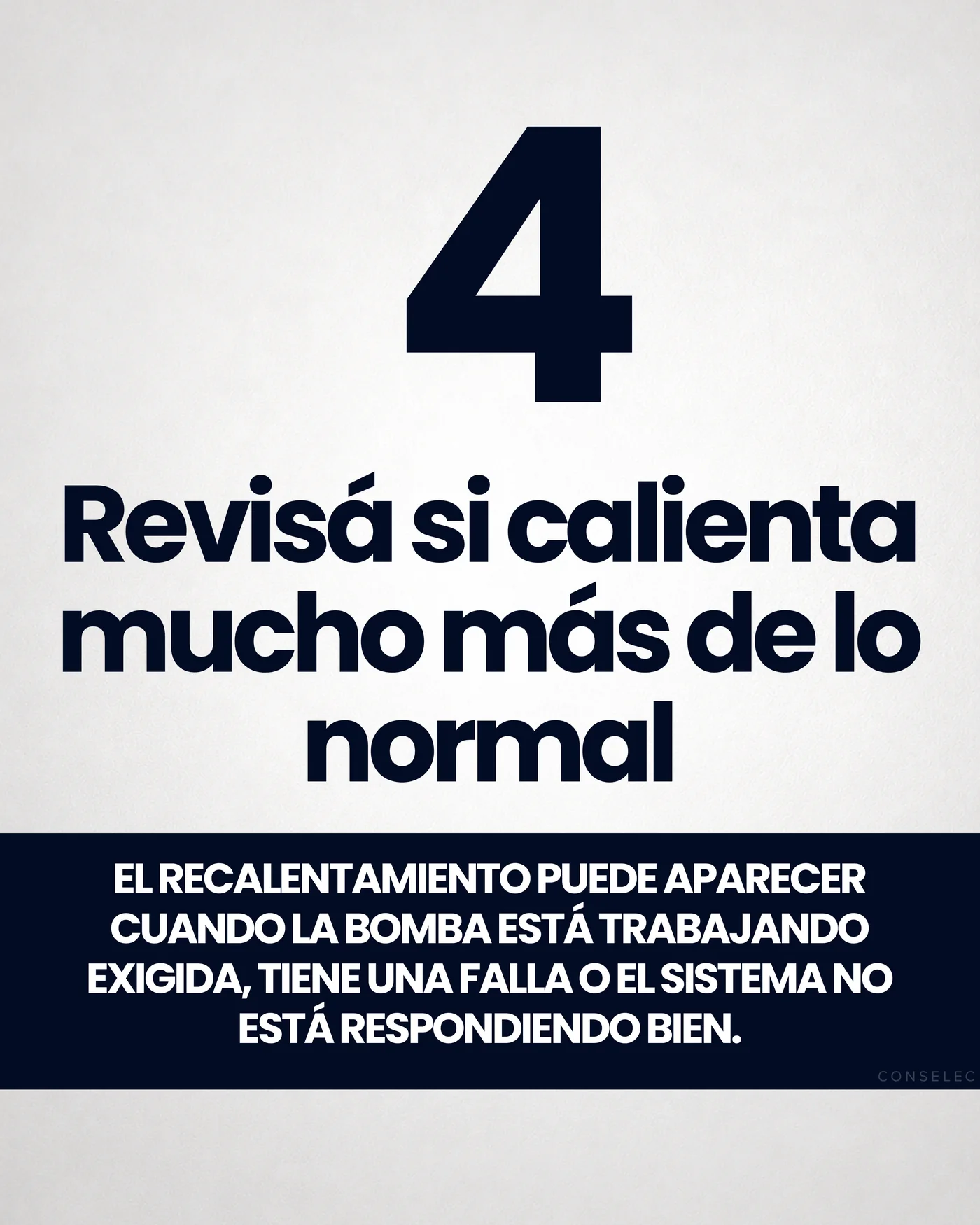 Revisá si calienta mucho más de lo normal.