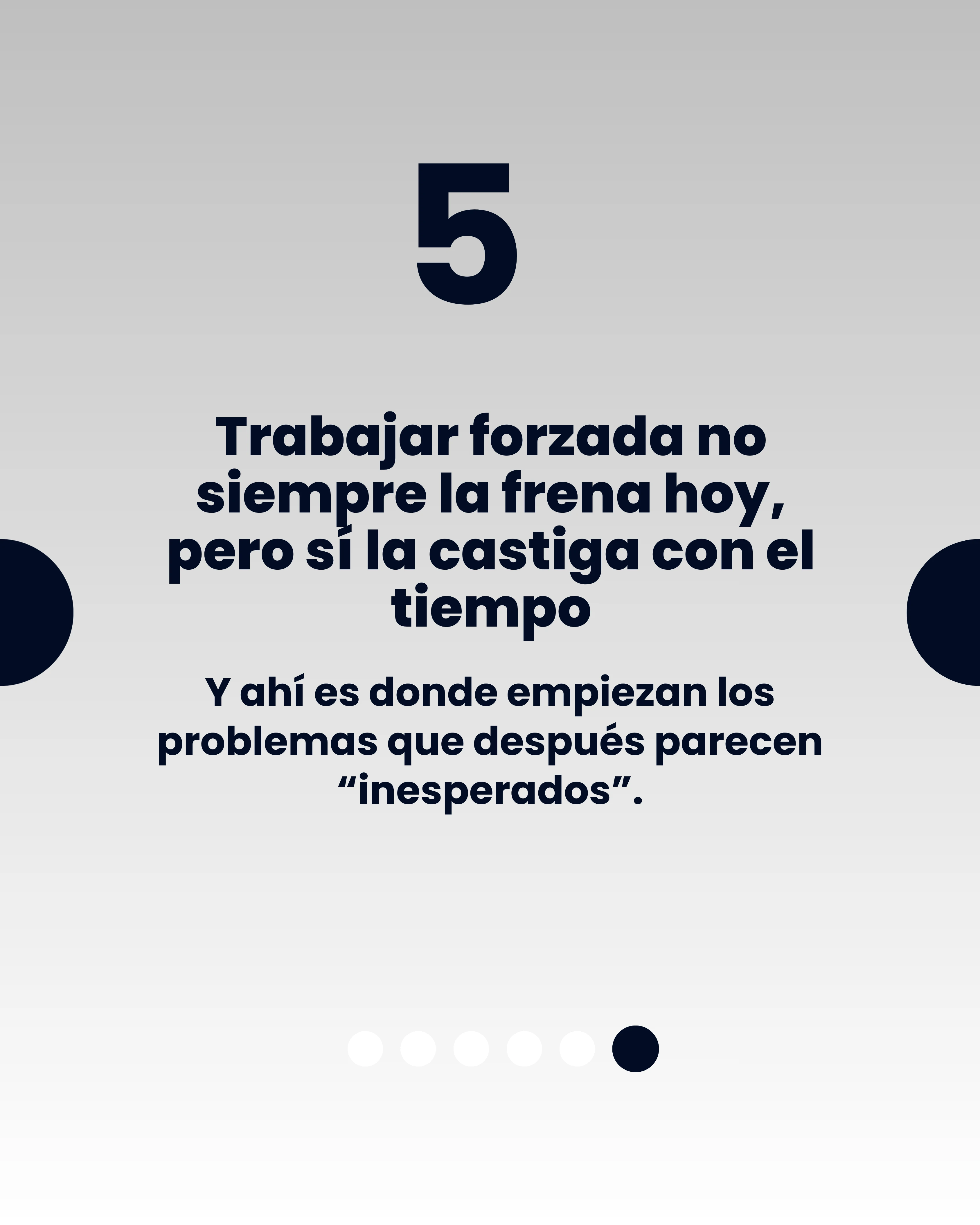 Por qué conviene corregir el trabajo forzado a tiempo.