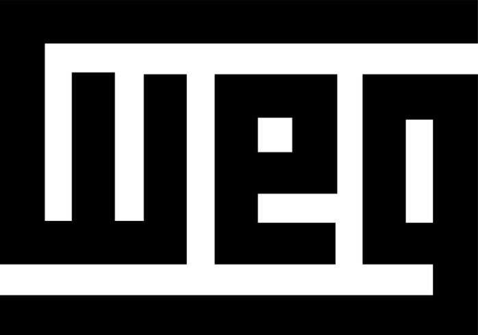 Logo de WEG, marca de motores y automatización